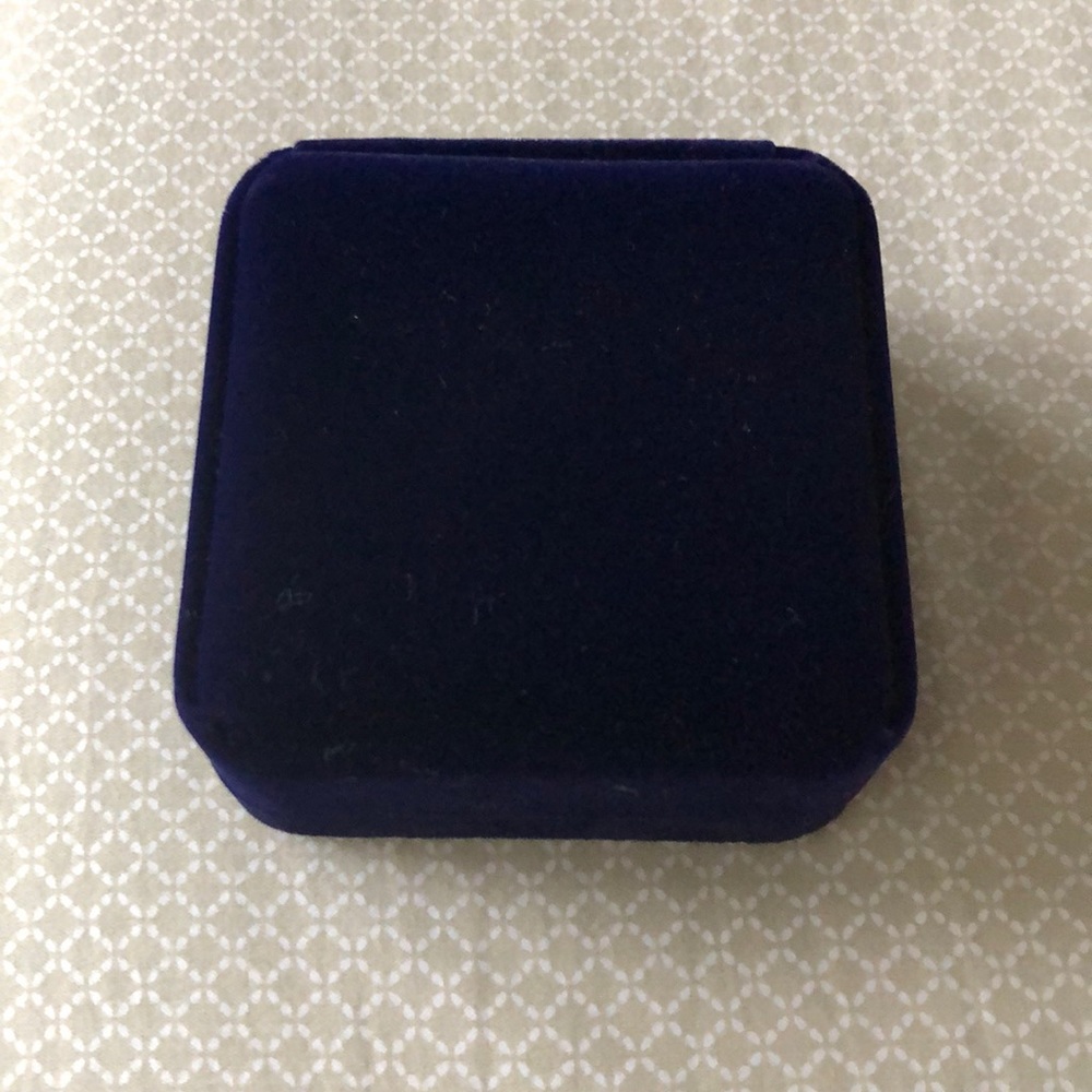 Navy Velvet Jewelry Case